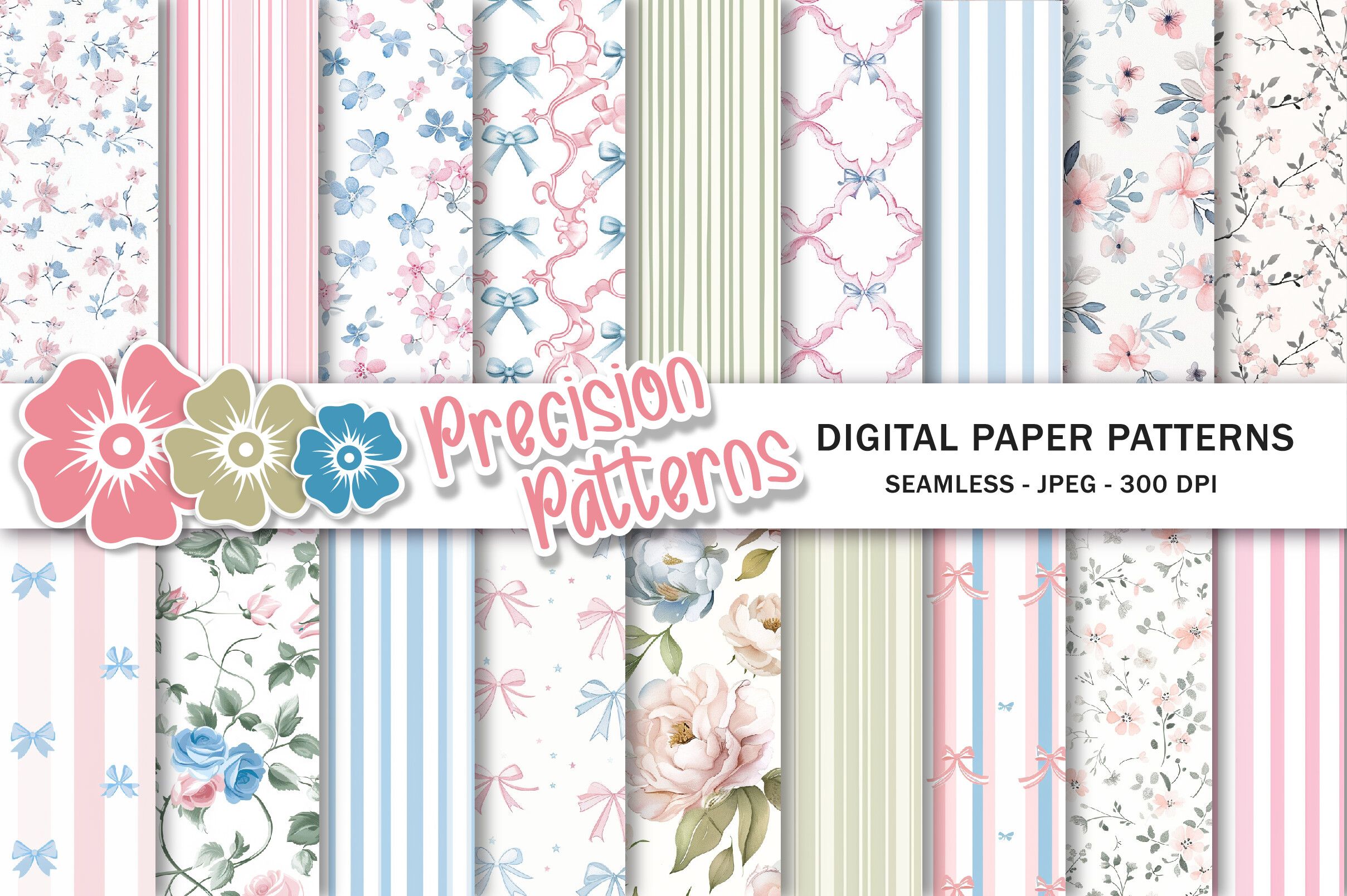 Grandmillenial Digital Paper Pack